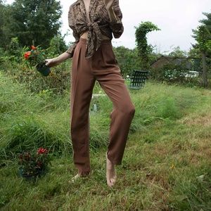 Vintage Jones New York Silk Rust Pants